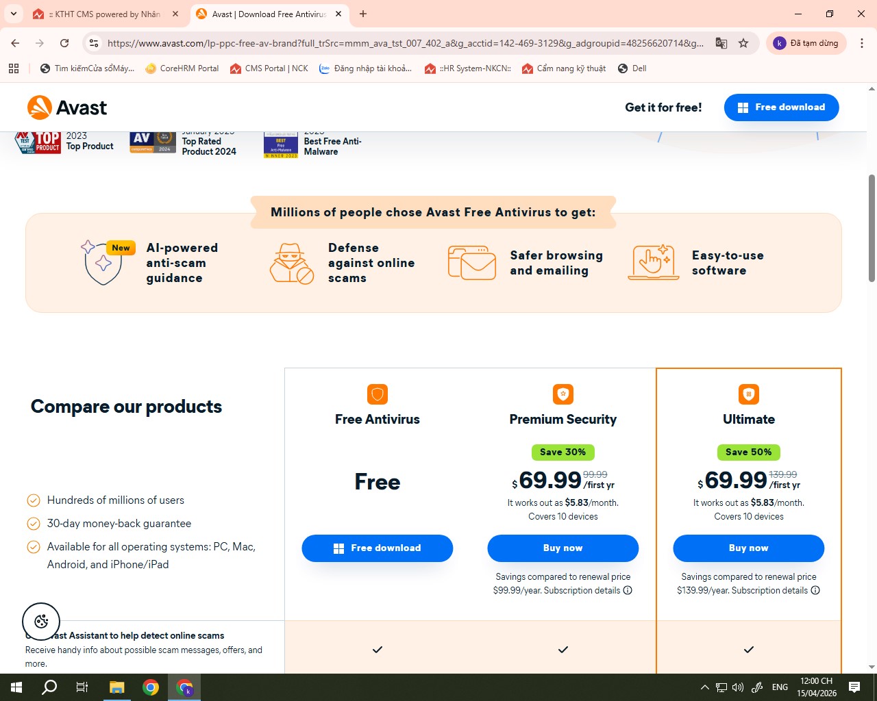 CÁC LỖI THƯỜNG GẶP VÀ CÁCH KHẮC PHỤC TRÊN AVAST FREE ANTIVIRUS