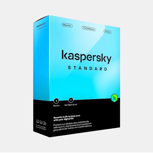 BẢN QUYỀN PHẦN MỀM KASPERSKY STANDARD (3 DEVICES / 1 YEAR) - PN: KL10414UCFS