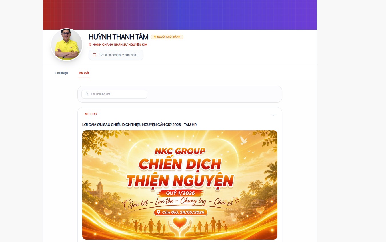 Banner Chiến dịch thiện nguyện Cần Giờ